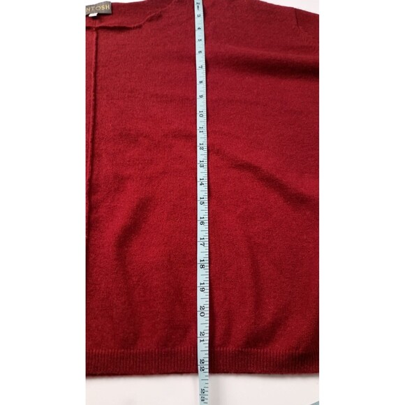 Luxury Santosh Oversized Cashmere Sweater Off the Shoulder Red Size M Slouchy - Picture 12 of 12